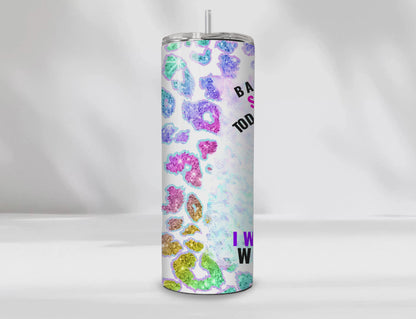 Sassy Unicorn 20 oz Tumbler | “Back the F* Up Sprinkle T*ts” Rainbow Unicorn