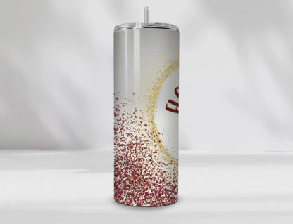 Florida State 20 oz Tumbler| FSU Spear Design with Glitter Accent