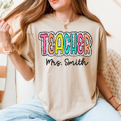 Personalized Teacher T-Shirt