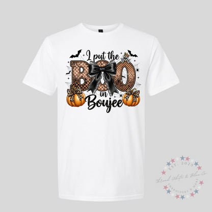 "I Put the Boo in Boujee" Halloween T-Shirt – Spooky, Stylish & Sassy