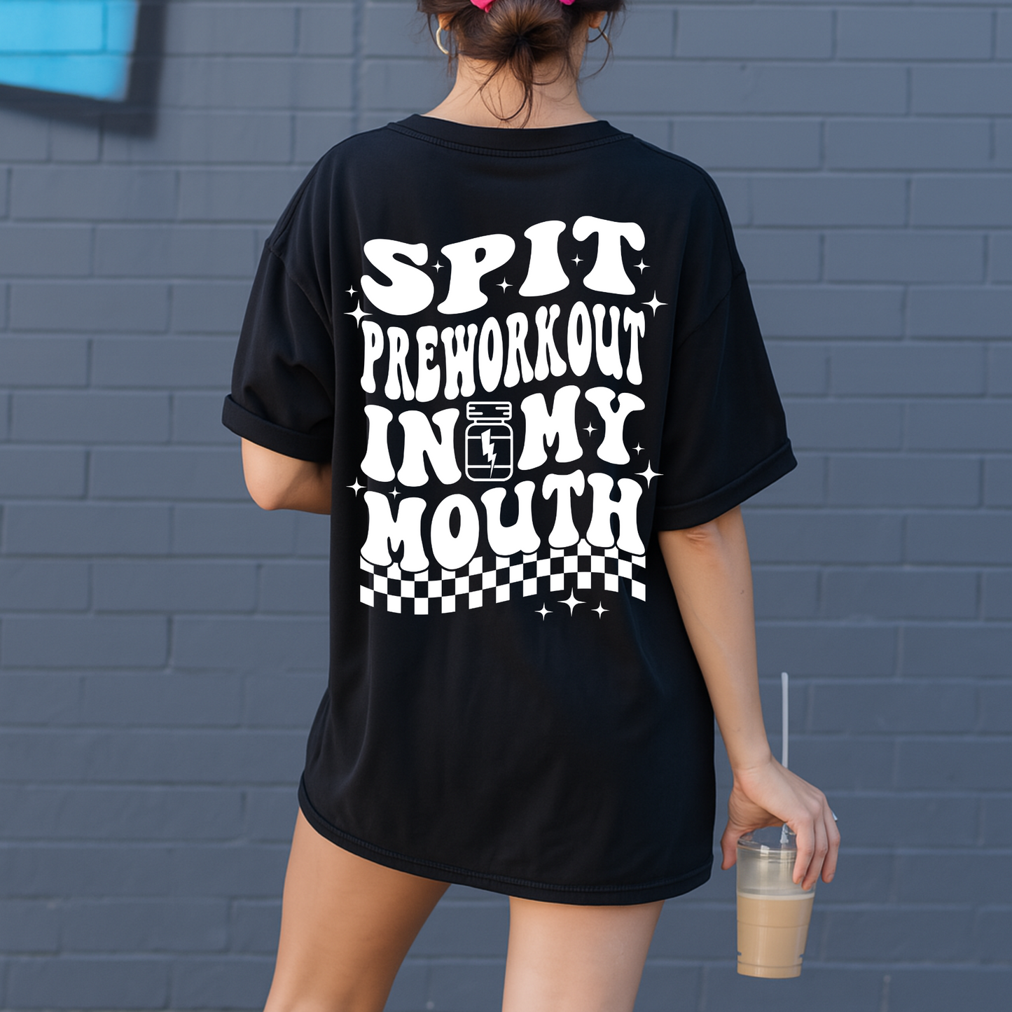 Spit Pre-Workout in My Mouth Oversized Comfort Colors T-Shirt