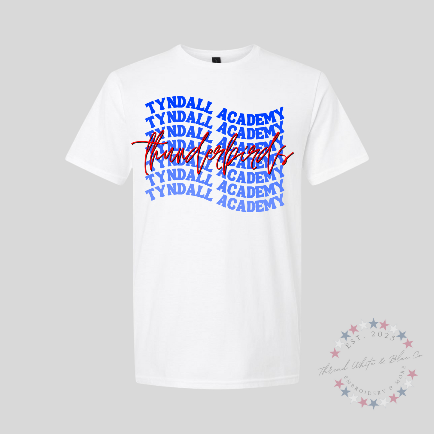 Stacked Tyndall Academy Thunderbirds T-Shirt – Bold Spirit, Classic Style