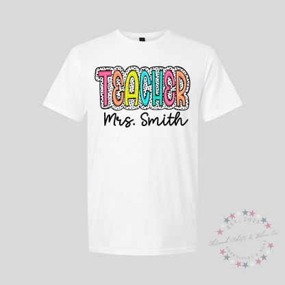 Personalized Teacher T-Shirt
