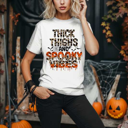 Thick Thighs and spooky vibes T-shirt